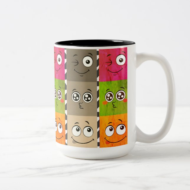 Caneca De Café Em Dois Tons Mug 10$ multifaces (Direita)