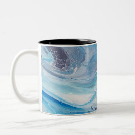 Caneca De Café Em Dois Tons Mug 11oz com duas tonalidades - Blue Tide