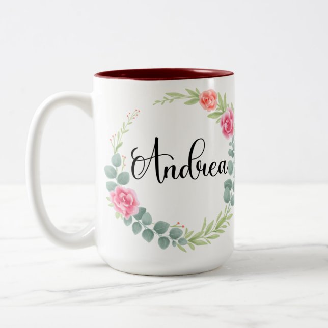Caneca De Café Em Dois Tons Mug 15oz de Andrea (veja mais opções) (Esquerda)