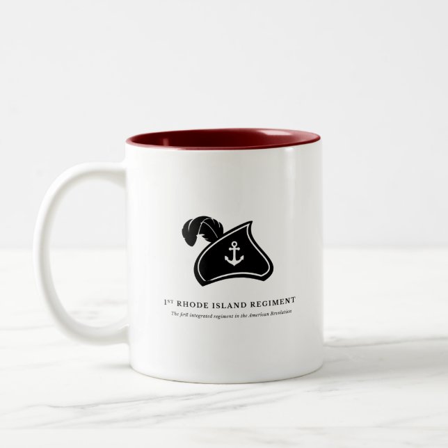 Caneca De Café Em Dois Tons Mug — 1st Rhode Island Regiment (Esquerda)