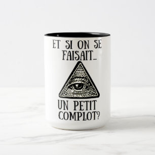 Caneca De Café Em Dois Tons Mug 444 ml Pequena conspiração