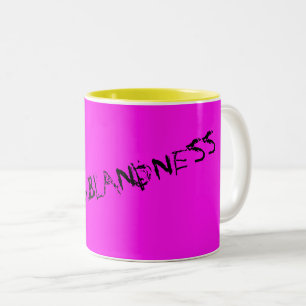 Caneca De Café Em Dois Tons MUG ABOLISTA DE BLANDNESS em cores selvagens