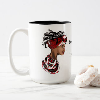Caneca De Café Em Dois Tons Mug African Women, Reflexões