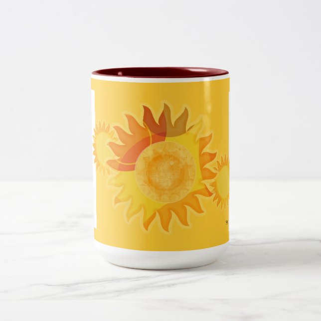 Caneca De Café Em Dois Tons Mug Amarelo Grande (Centro)