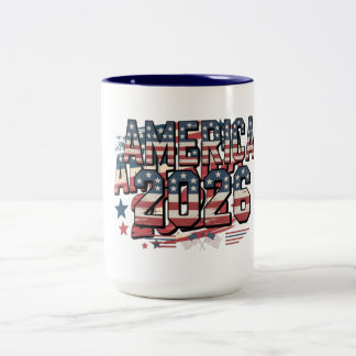 Caneca De Café Em Dois Tons MUG AMERICA2026funny