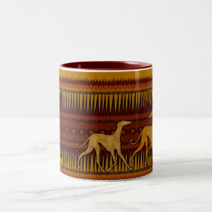 Caneca De Café Em Dois Tons Mug Azawakhs stylisés