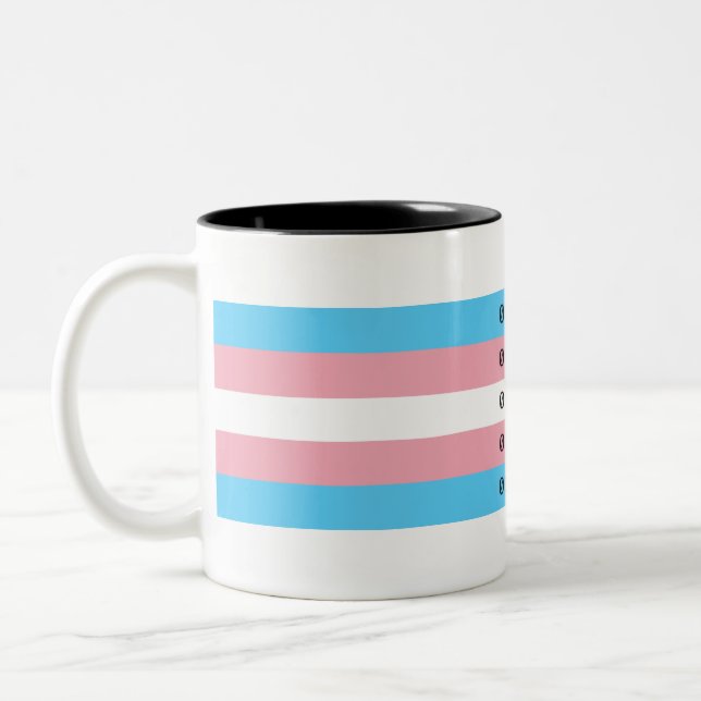 Caneca De Café Em Dois Tons Mug Binário Trans (Esquerda)