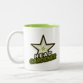 Caneca De Café Em Dois Tons Mug Café Jardineiro Masculino - Verde