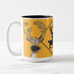Caneca De Café Em Dois Tons Mug Caribou Warner cabeça