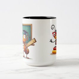 Caneca De Café Em Dois Tons Mug Cartoon Ant