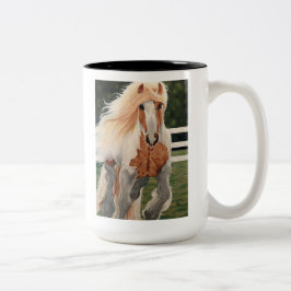 Caneca De Café Em Dois Tons Mug "Cavalo Selvagem"