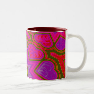 Caneca De Café Em Dois Tons Mug 'Cheio do Amor'
