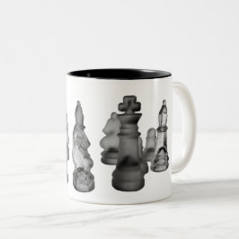 Caneca De Café Em Dois Tons Mug Chess