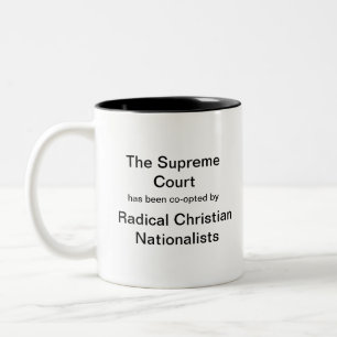 Caneca De Café Em Dois Tons Mug com declaração ateu/agnóstico