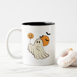 Caneca De Café Em Dois Tons Mug com Design de Halloween