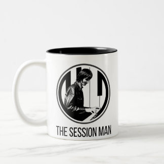 Caneca De Café Em Dois Tons Mug com o design do Homem da Sessão (b&w)