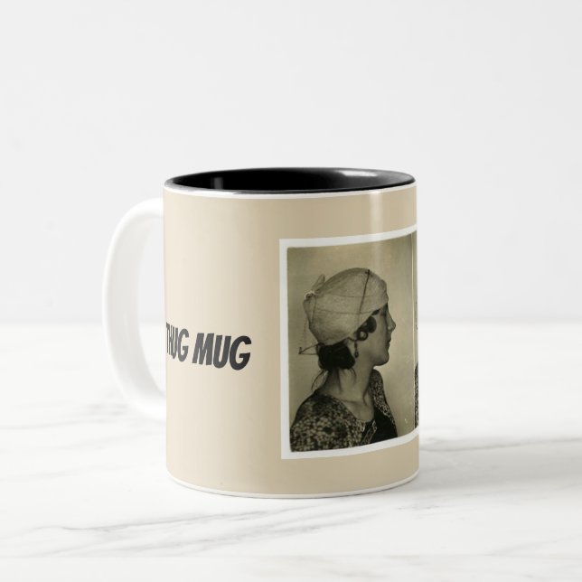 Caneca De Café Em Dois Tons Mug com Thug (Frente Esquerda)