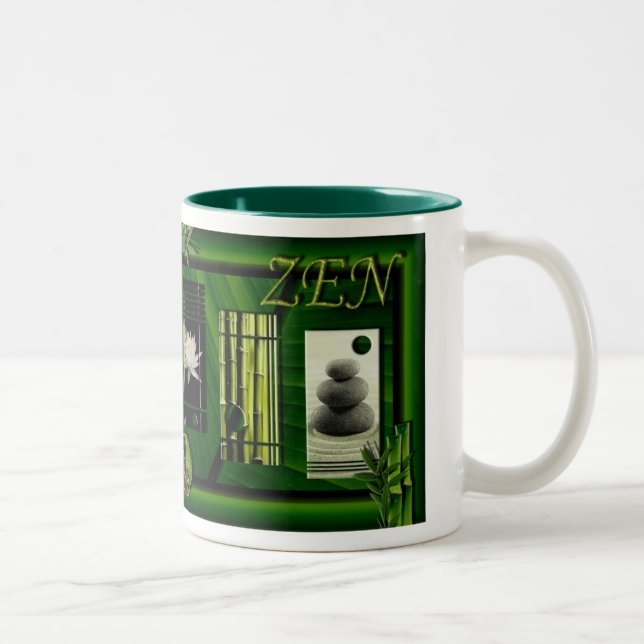 Caneca De Café Em Dois Tons mug compacta ZEN atitude (Direita)
