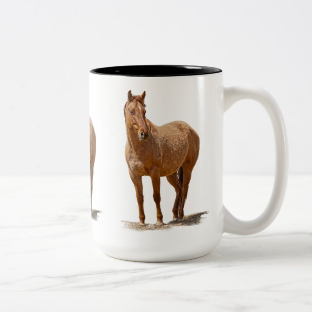 Caneca De Café Em Dois Tons Mug, criador de animais equinos do amante dos cava (Direita)