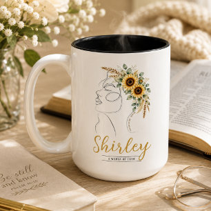 Caneca De Café Em Dois Tons Mug Cristão Personalizado Meu Deus, Seu Deus Giras