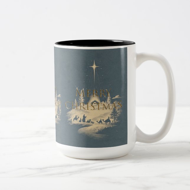 Caneca De Café Em Dois Tons Mug Cup Christmas  (Direita)
