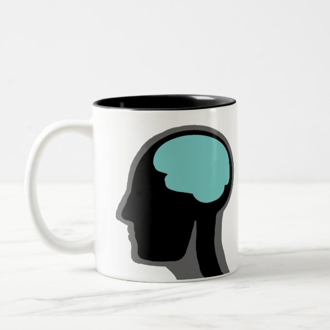 Caneca De Café Em Dois Tons Mug da mente humana (Esquerda)
