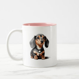 Caneca De Café Em Dois Tons Mug Dachshund
