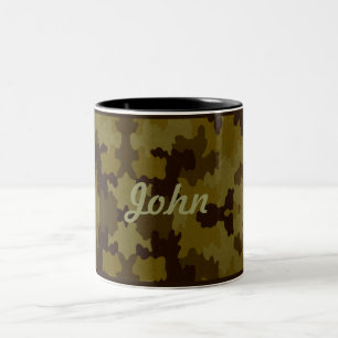 Caneca De Café Em Dois Tons Mug Dark Camo Personalizado