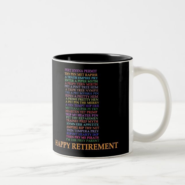 Caneca De Café Em Dois Tons Mug de Anagram de Reforma (Direita)