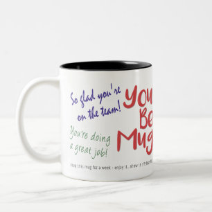 Caneca De Café Em Dois Tons Mug de Apreciação do Funcionário