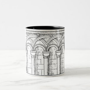 Caneca De Café Em Dois Tons Mug de arquitetura medieval