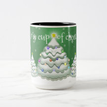 Mug de Árvore de Natal Verde