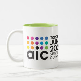 Caneca De Café Em Dois Tons Mug de bloco de cores