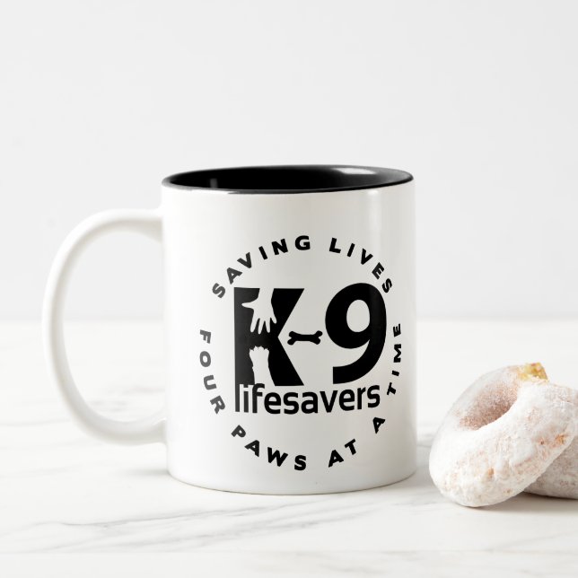 Caneca De Café Em Dois Tons Mug De Café (Com Donut)