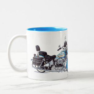 Caneca De Café Em Dois Tons Mug De Café Azul Ole