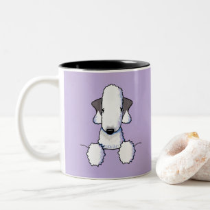 Caneca De Café Em Dois Tons Mug De Café Bedlington Terrier De Dois Tons