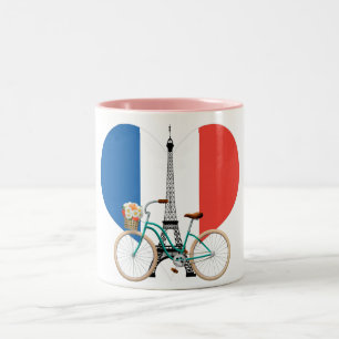 Caneca De Café Em Dois Tons Mug De Café Bicicleta De Dois Tons