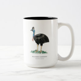 Caneca De Café Em Dois Tons Mug De Café Cassowary De Dois Toneladas