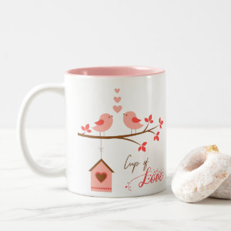 Caneca De Café Em Dois Tons Mug De Café De Amor - Cada Sip De Cereja