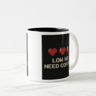 Caneca De Café Em Dois Tons Mug de café de baixa necessidade da HP | Engraçado