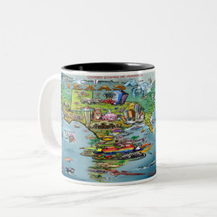 Caneca De Café Em Dois Tons Mug de Café de Dois Toneladas no Texas Planet