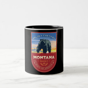 Caneca De Café Em Dois Tons Mug de Café de Dois Tons do Estado de Montana