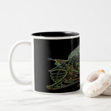 Mug De Café De Duas Toneladas Com Espaco Art 1 E 1