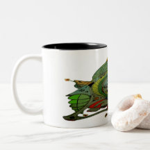 Mug De Café De Duas Toneladas Com Espaco Art 1.O B
