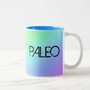 Caneca De Café Em Dois Tons Mug De Café De Duas Toneladas De Arco-Íris Paleo