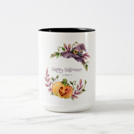 Caneca De Café Em Dois Tons Mug De Café De Duas Toneladas Do Outono Do Hallowe