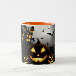 Caneca De Café Em Dois Tons Mug de Café de Halloween