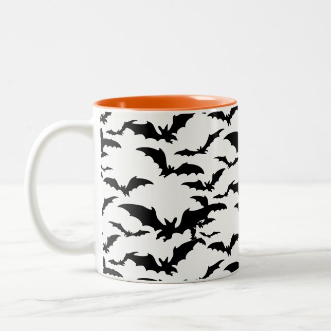 Caneca De Café Em Dois Tons Mug de Café de Halloween (Esquerda)