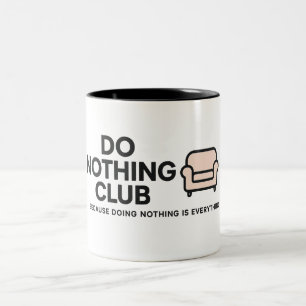 Caneca De Café Em Dois Tons Mug de café do dia a dia - Design único para casa