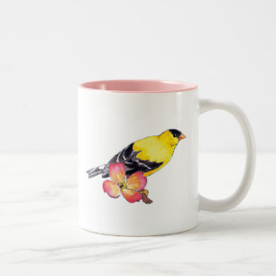 Caneca De Café Em Dois Tons Mug de café Goldfinch